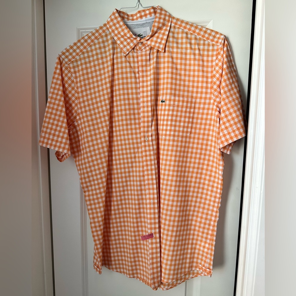 Men’s Lacoste Classic Fit Short Sleeve Dress Shirt - Size 40